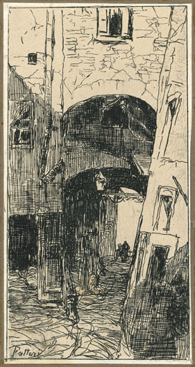 Giovanni Fattori, vecchio mercato a Firenze